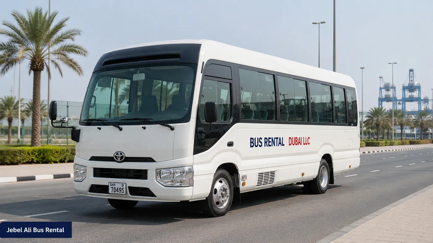 Jebel Ali Bus Rental and Staff Transport route planning and vehicle selection in Dubai