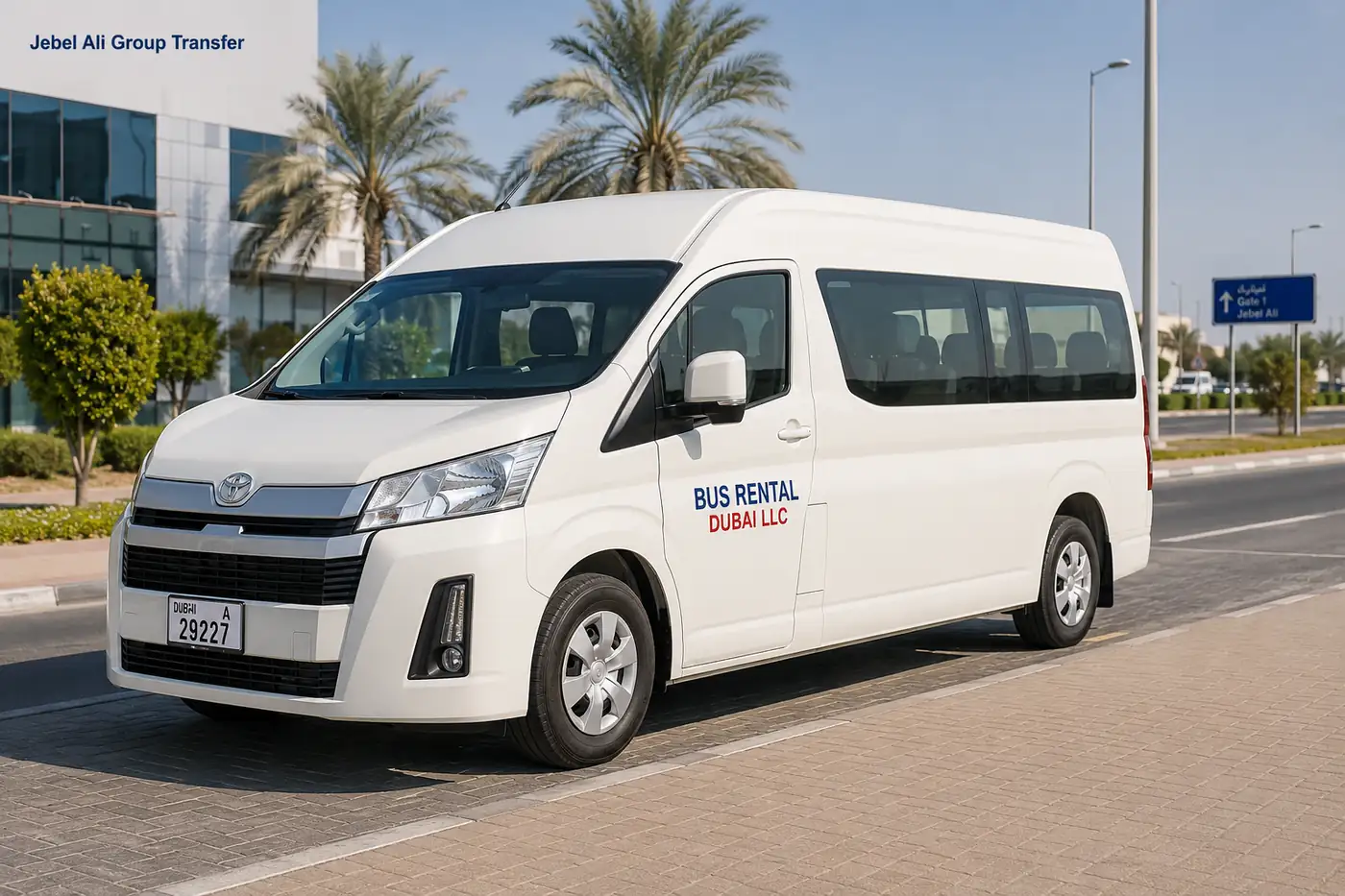 Jebel Ali pickup access and bus route planning