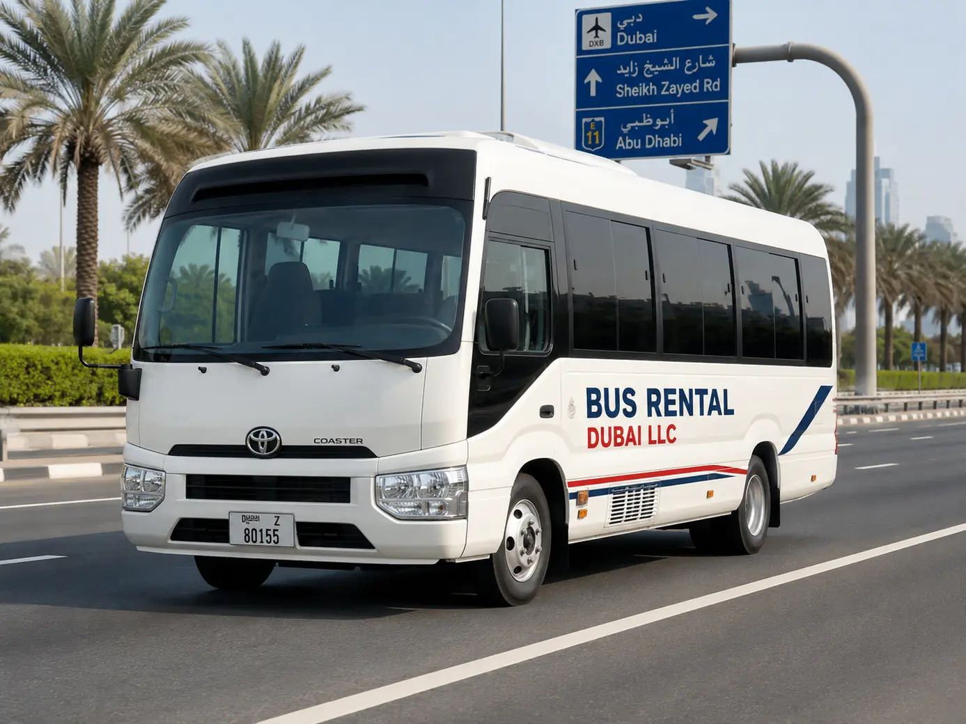 Bus Rental Dubai Service Areas — Route for Bus Rental Dubai