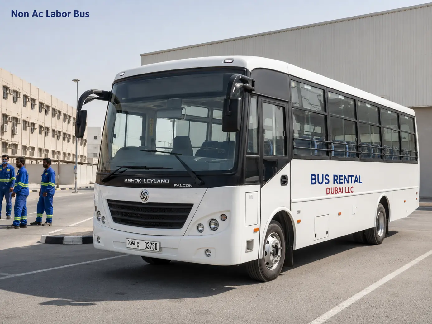 Labor Buses Dubai — Non Ac Labor Bus