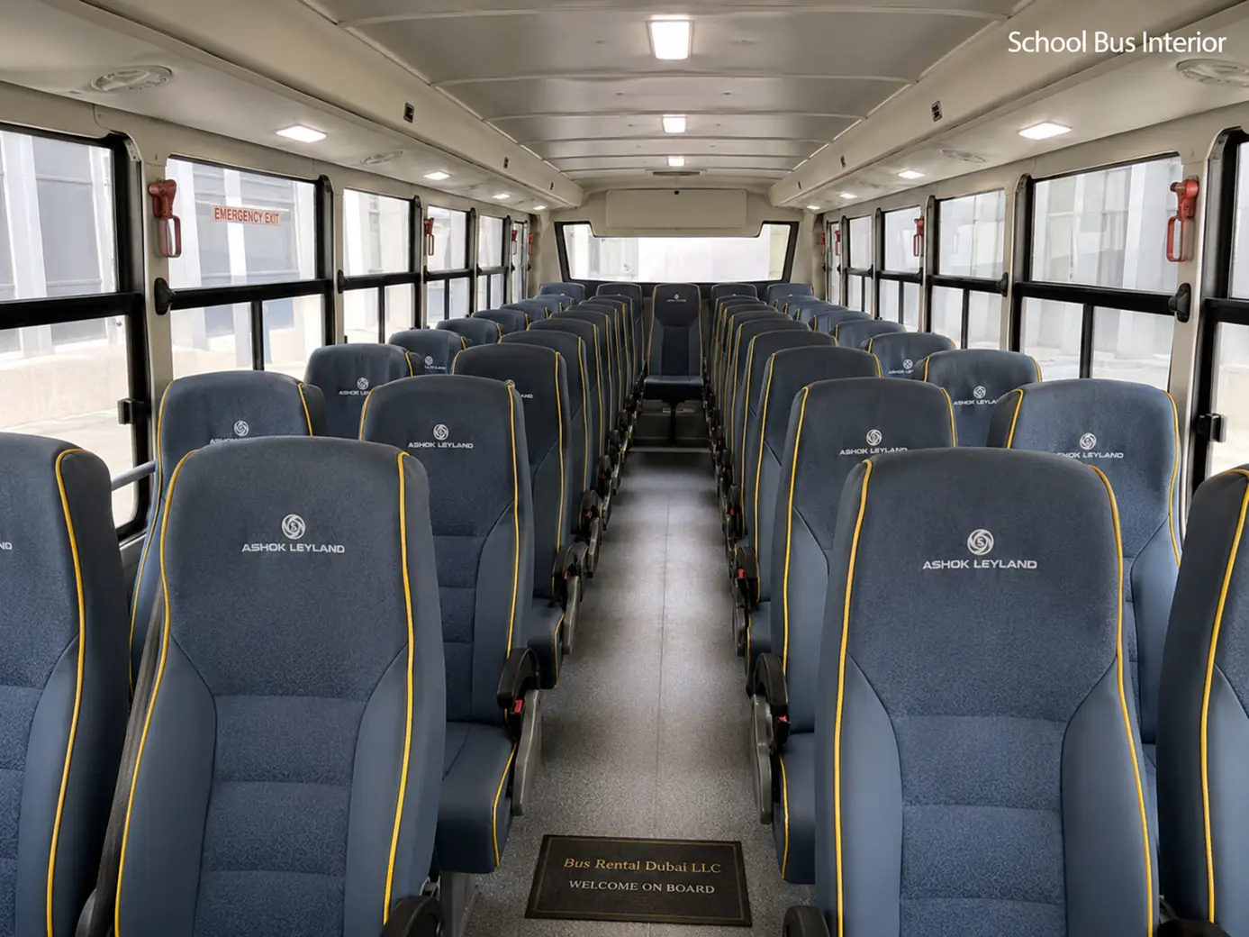 School Buses Dubai — School Bus Interior