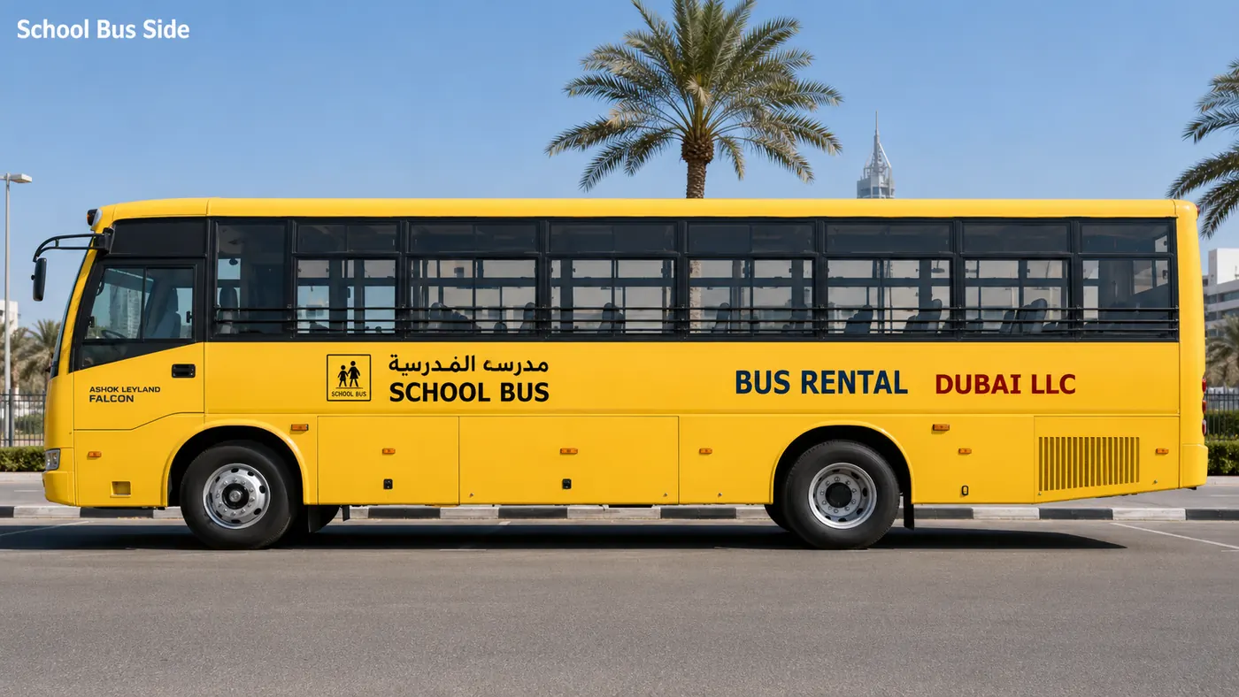 School Buses Dubai — School Bus Side