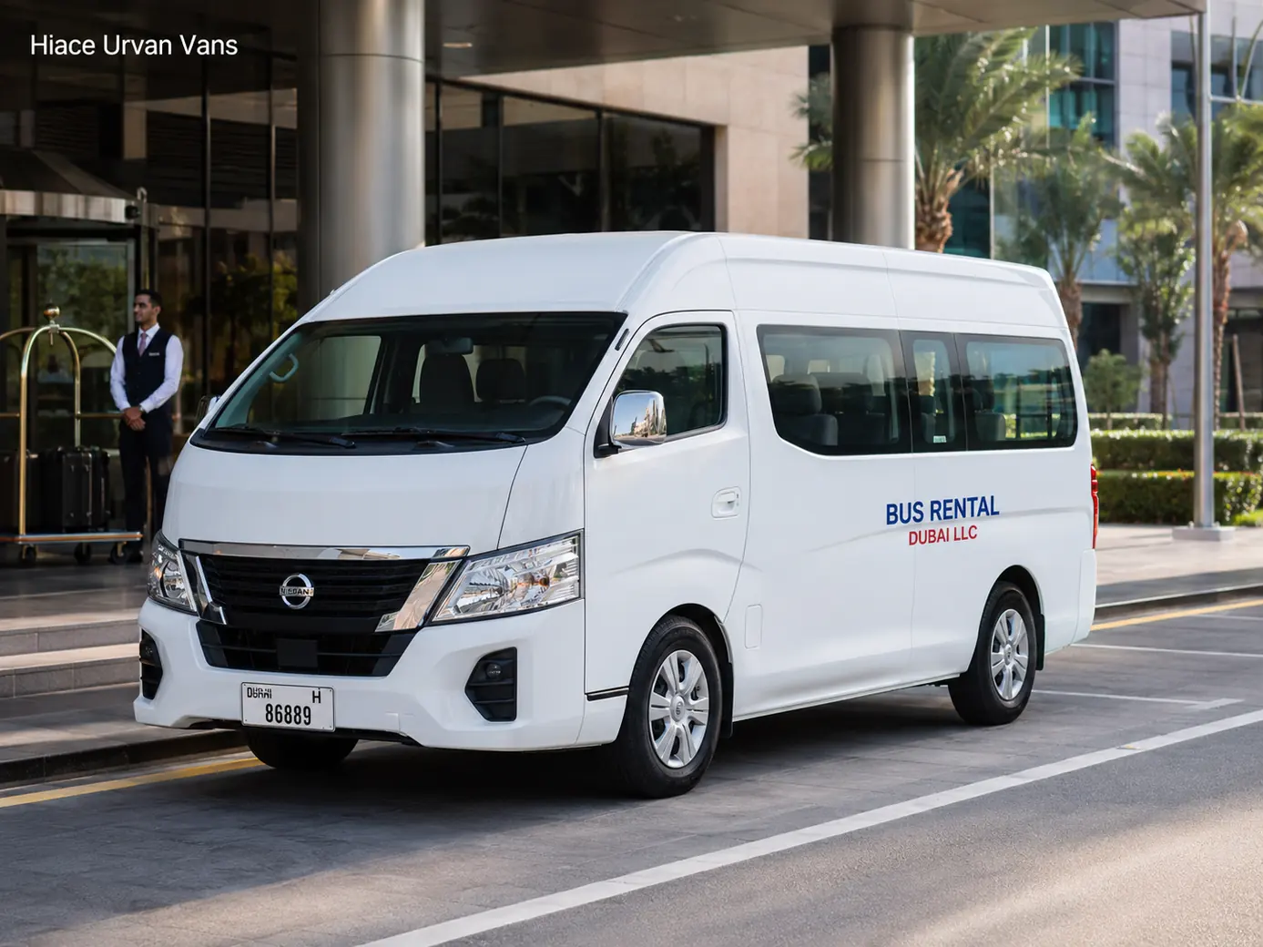 7 to 15 Seater Vans for Rent Dubai — Hiace Urvan Vans
