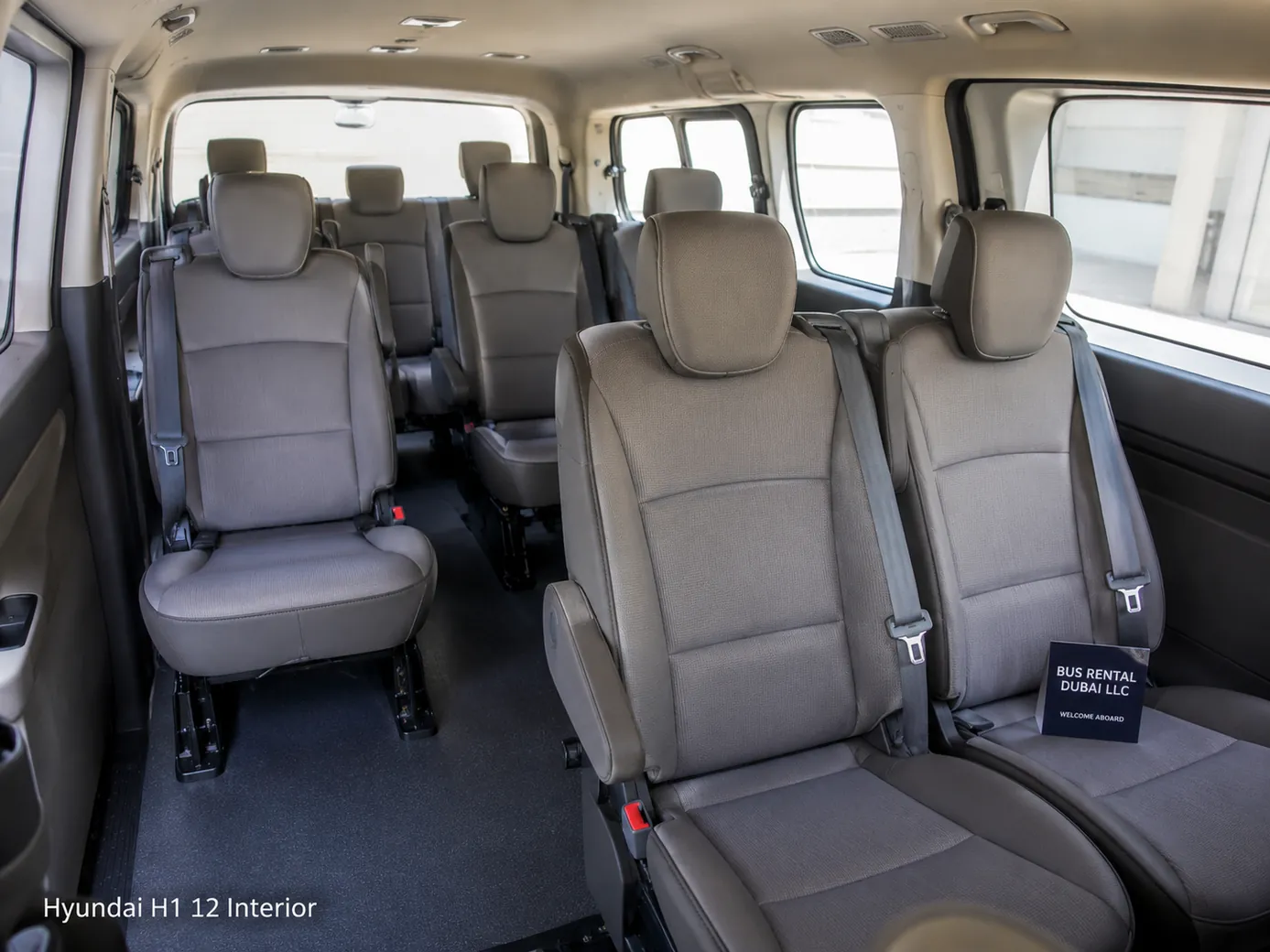 Hyundai H1 9 Seater Mini Van Rental Dubai — Interior Image for Bus Rental Dubai