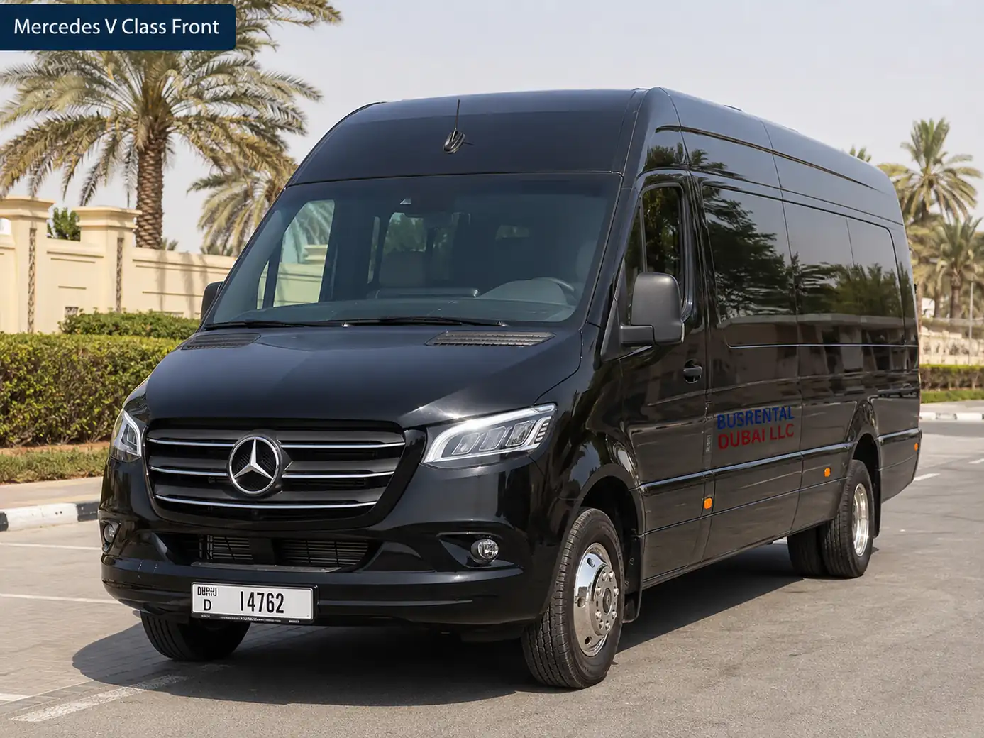 Mercedes V Class VIP Van — mercedes v class front for Bus Rental Dubai