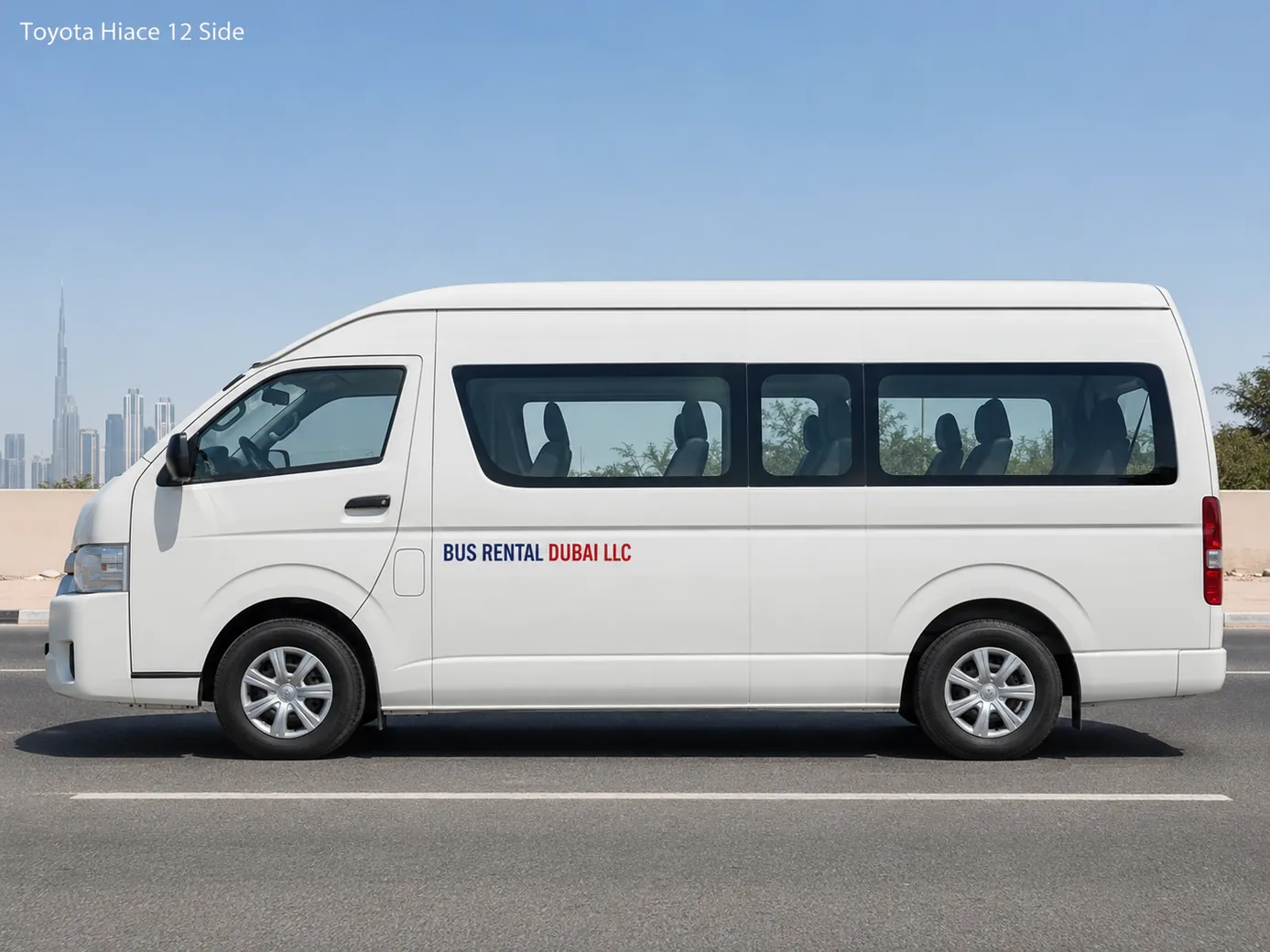 Toyota Previa 7 Seater Rental Dubai — Vehicle Side Exterior for Bus Rental Dubai