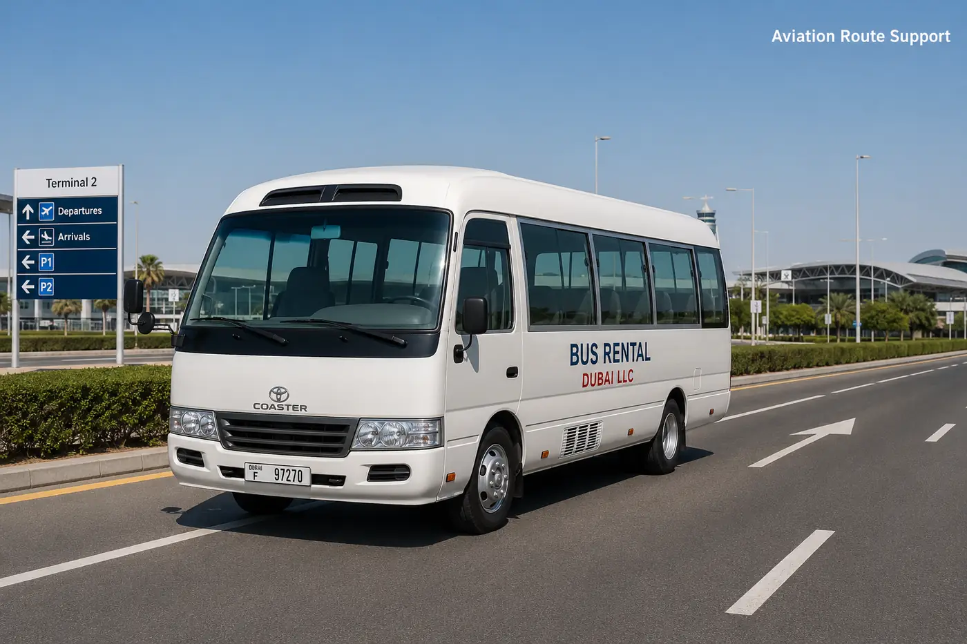Airport route support for terminals, hotels and delayed arrivals.