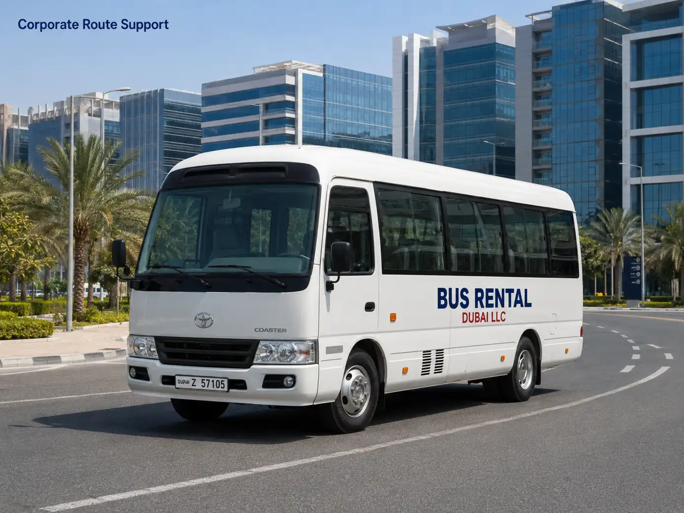Business district route support for tower pickups and visitor transport.