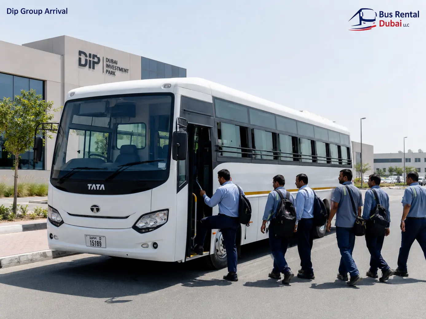 Passenger gathering and group transport planning near Dubai Investments Park (DIP)