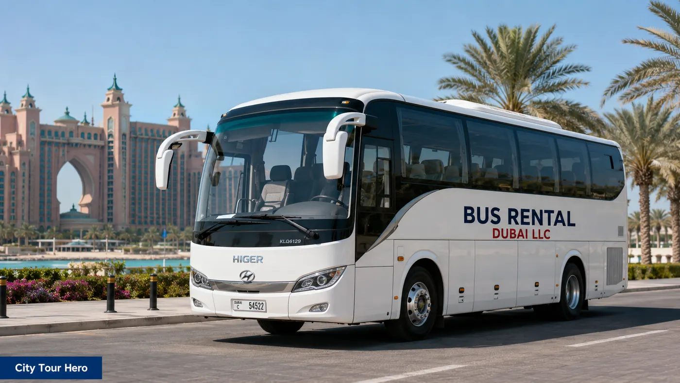 city tour bus rental dubai — City Tour Hero image for Bus Rental Dubai