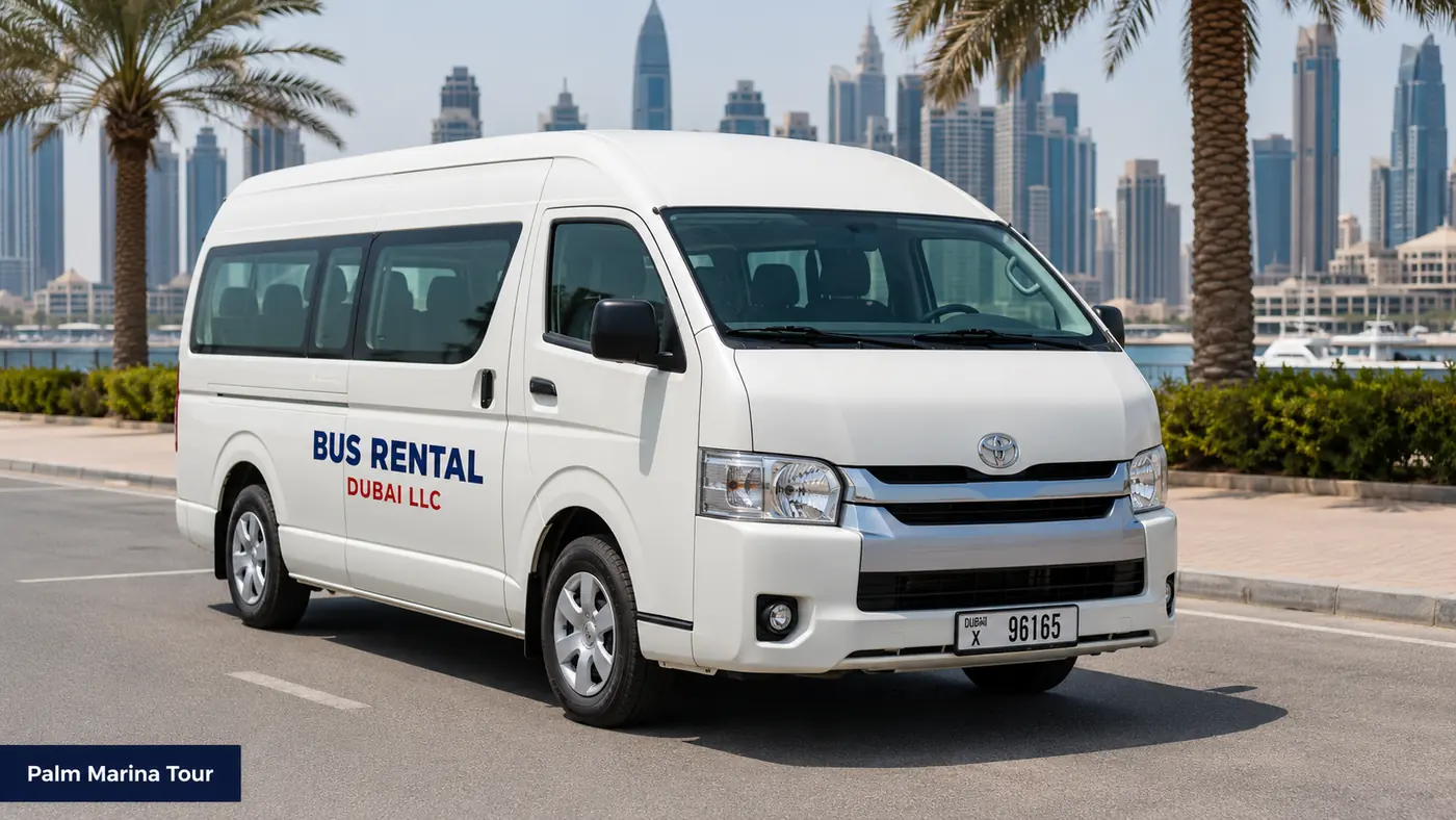 city tour bus rental dubai — Palm Marina Tour image for Bus Rental Dubai