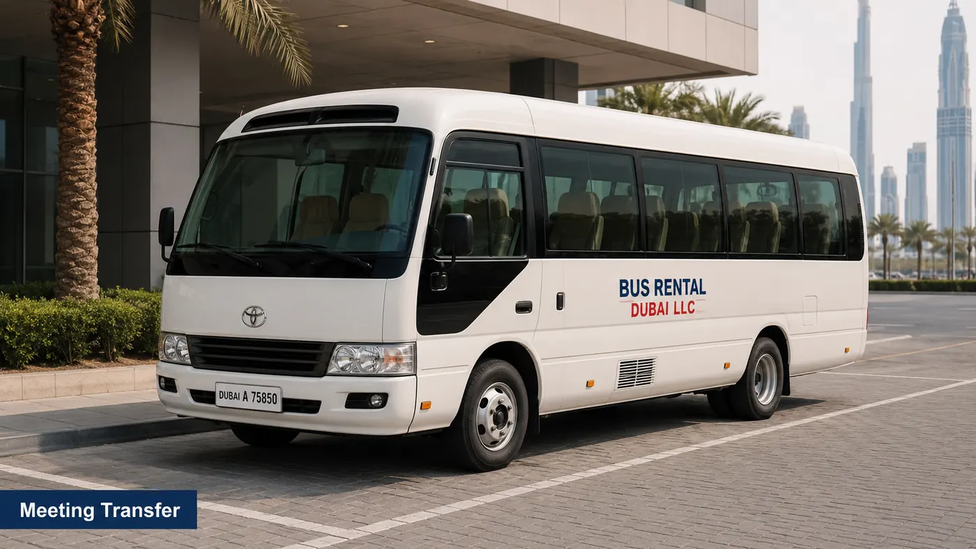 corporate bus rental dubai — Meeting Transfer image for Bus Rental Dubai