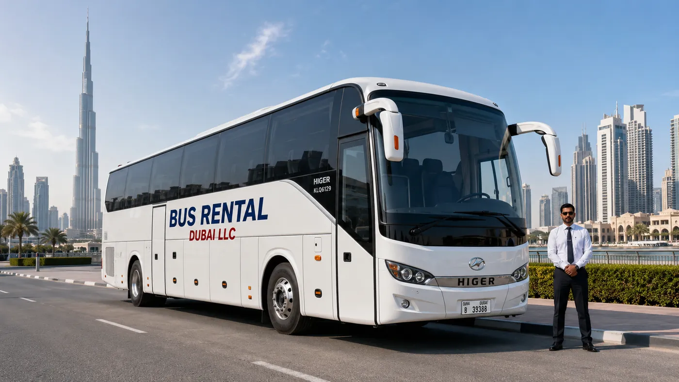 Bus Rental Fujairah supporting image for driver bus hero