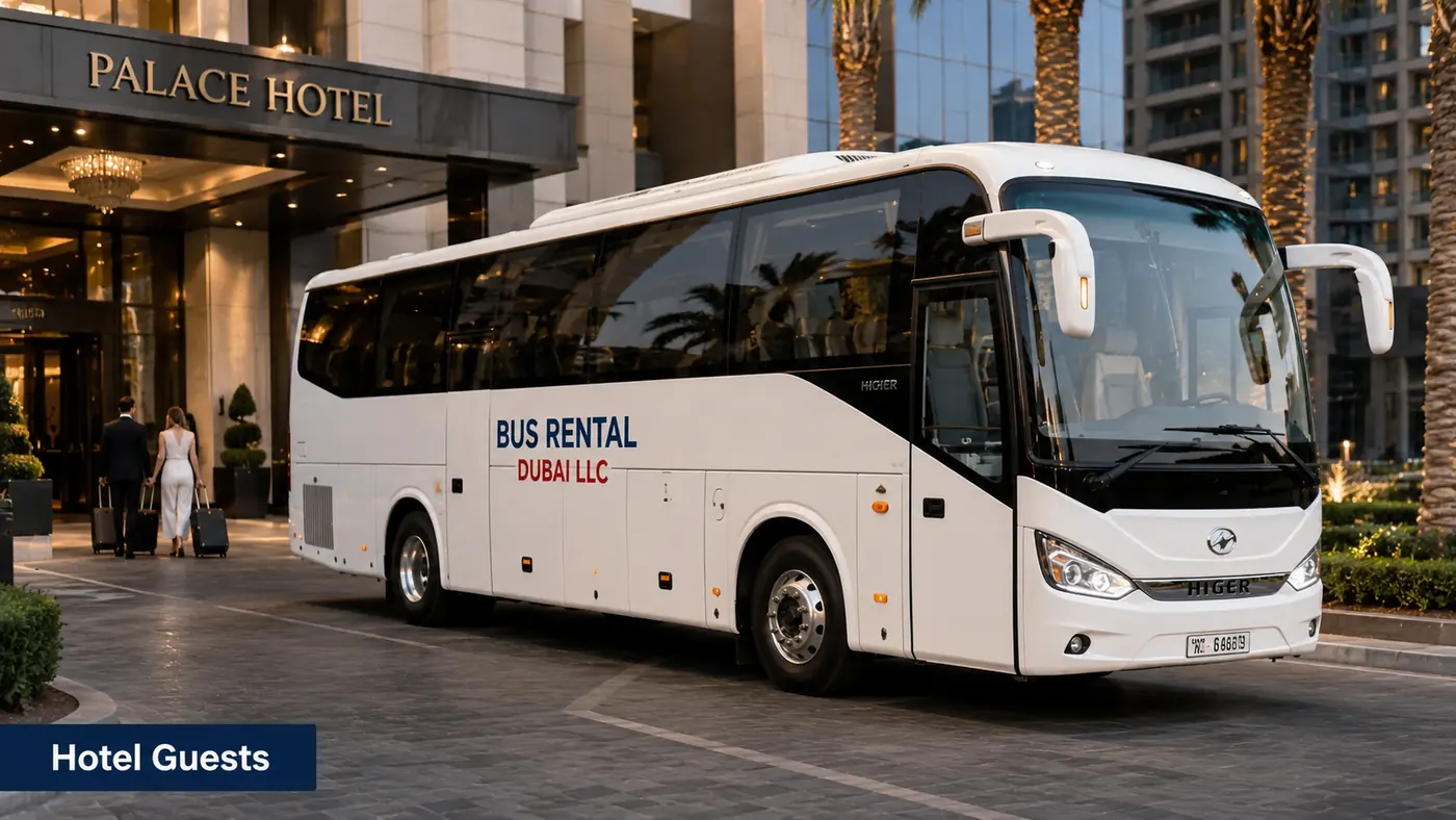 airport hotel transfer service dubai — Hotel Guests image for Bus Rental Dubai