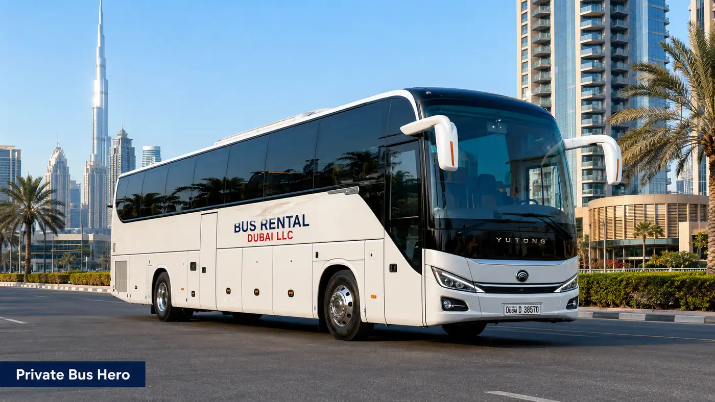 private bus rental dubai — Private Bus Hero image for Bus Rental Dubai
