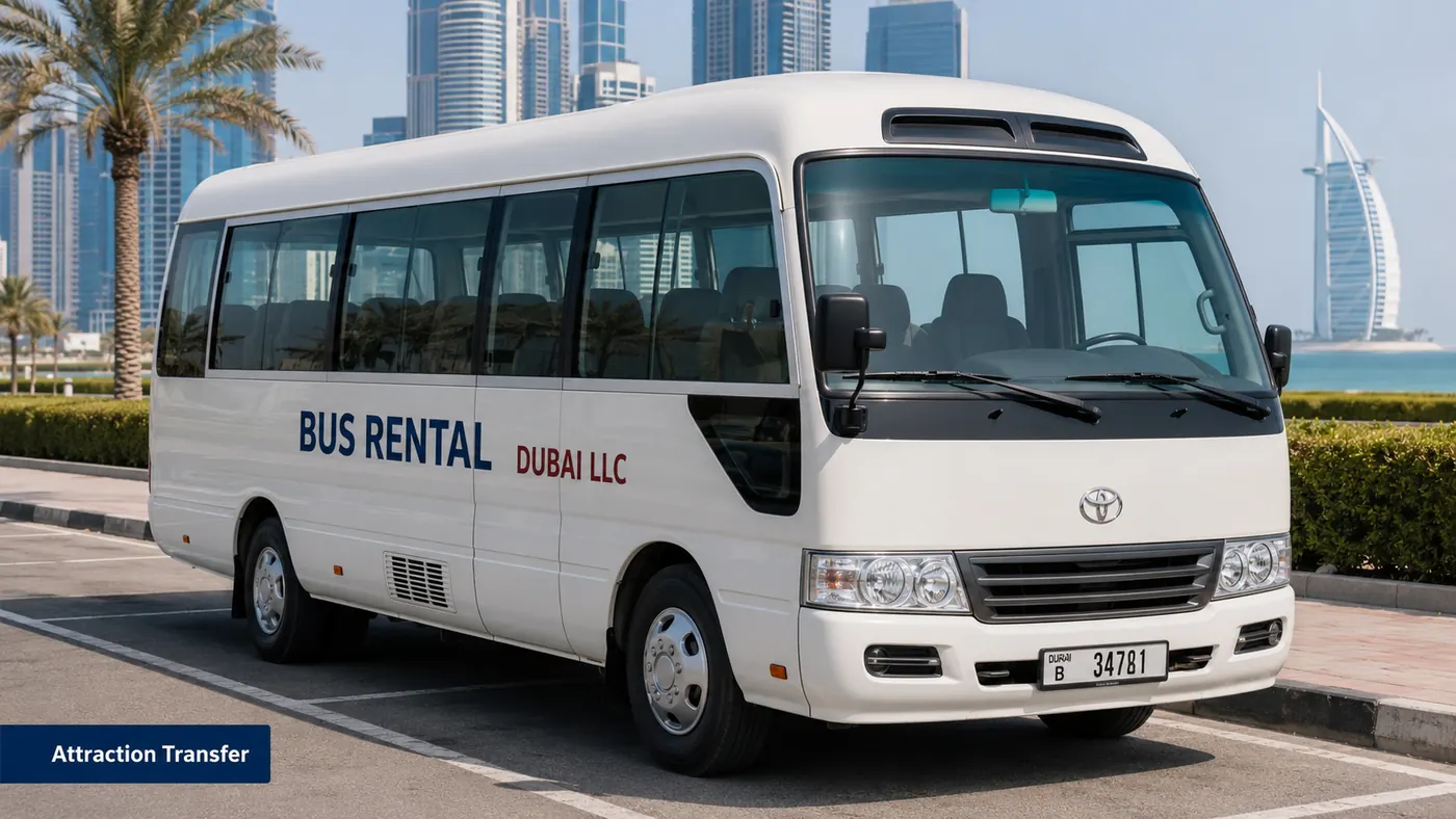 tourist bus rental dubai — Attraction Transfer image for Bus Rental Dubai