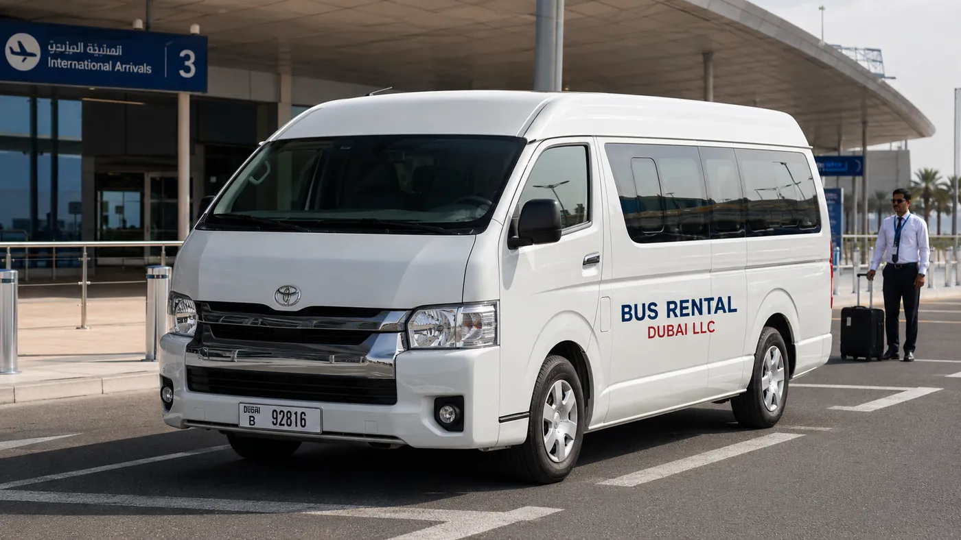 van rental dubai — Airport Van image for Bus Rental Dubai
