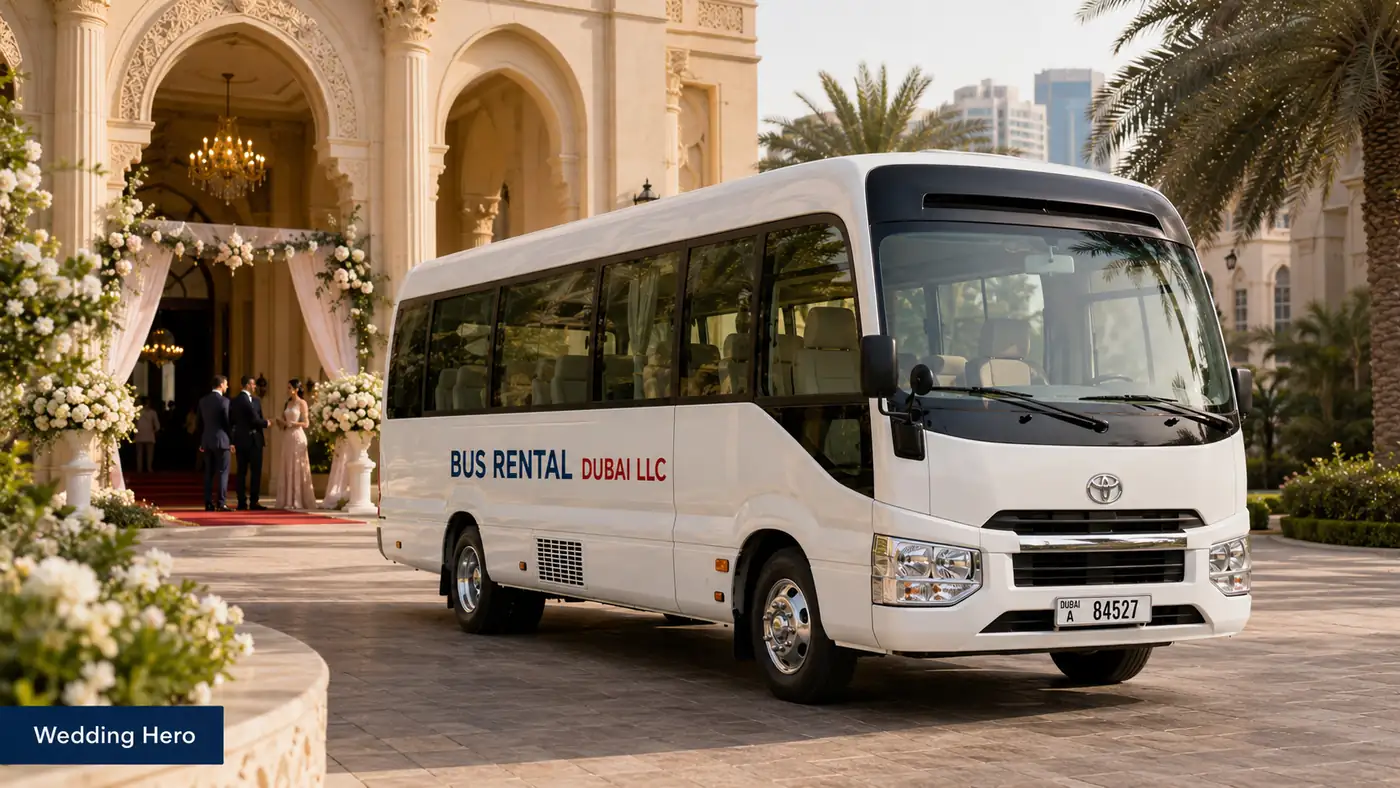 Bus Rental Business Bay supporting image for wedding hero