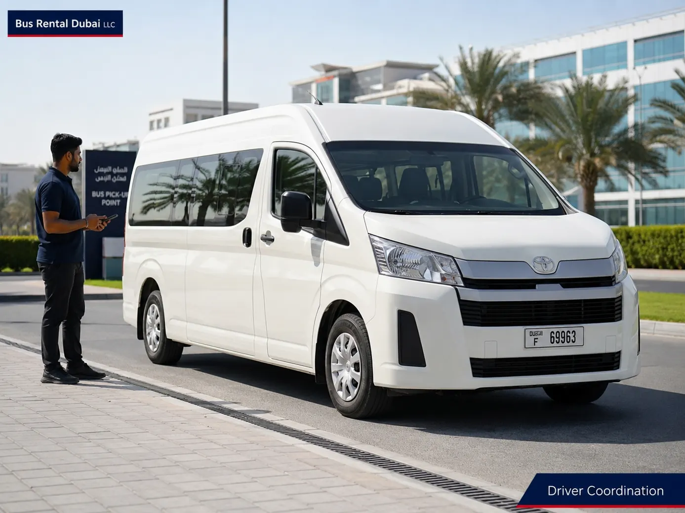 Driver coordination and route reporting for recurring staff services.